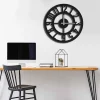 Wanduhr in Schwarz - Ø 49 cm