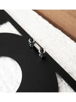 Wanduhr in Schwarz - Ø 49 cm