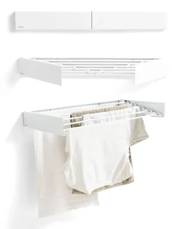 Wand-Wäscheständer in Weiß