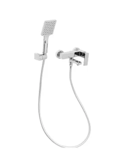 Wannenarmaturen BALNEARIO in Silber - (W) 19 x (H) 179 x (L) 14 cm