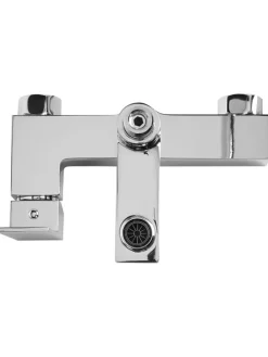 Wannenarmaturen BALNEARIO in Silber - (W) 19 x (H) 179 x (L) 14 cm