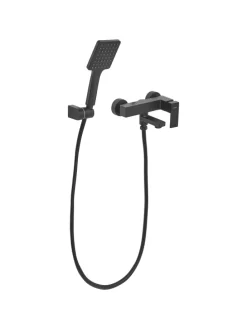 Wannenarmaturen BALNEARIO in Schwarz - (W) 19 x (H) 179 x (L) 14 cm