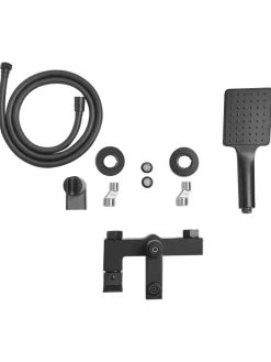 Wannenarmaturen BALNEARIO in Schwarz - (W) 19 x (H) 179 x (L) 14 cm