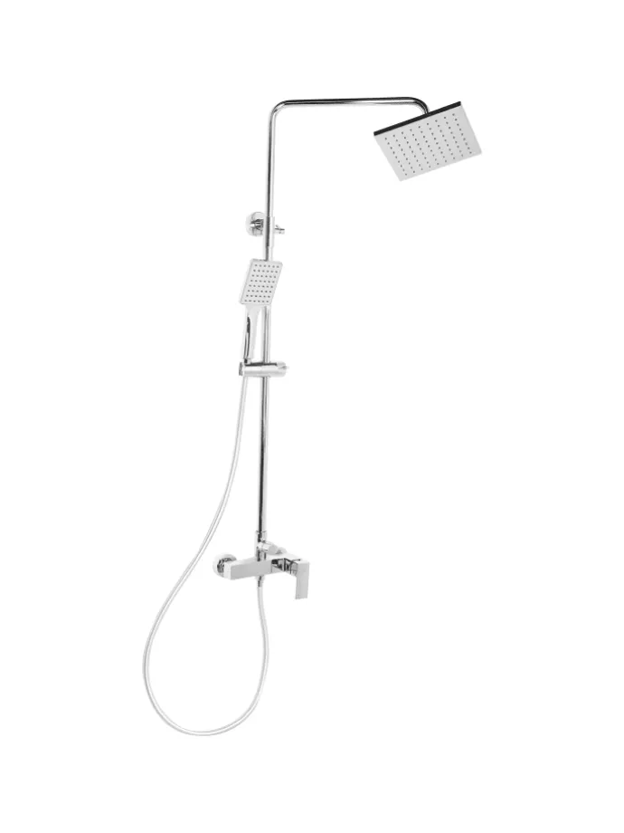 Wannenarmaturen CATAGENA in Silber - (W) 19 x (H) 93 cm