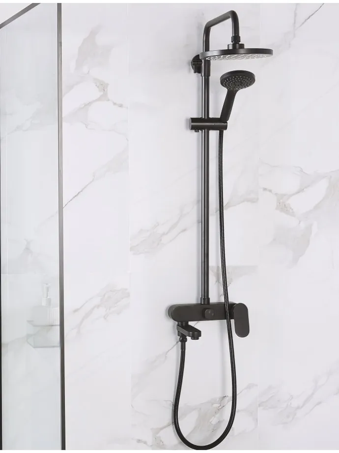 Wannenarmaturen GURARA in Schwarz - (W) 23 x (H) 83 x (L) 36 cm