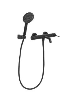 Wannenarmaturen MELIQUINA in Schwarz - (W) 31 x (H) 164 x (L) 12 cm