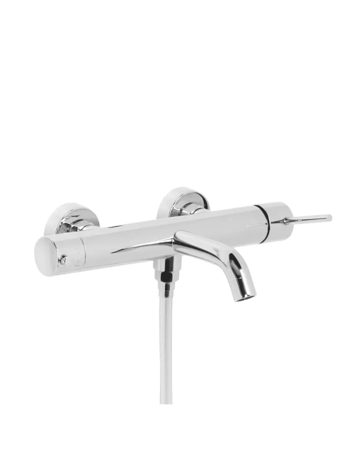 Wannenarmaturen MELIQUINA in Silber - (W) 31 x (H) 164 x (L) 12 cm