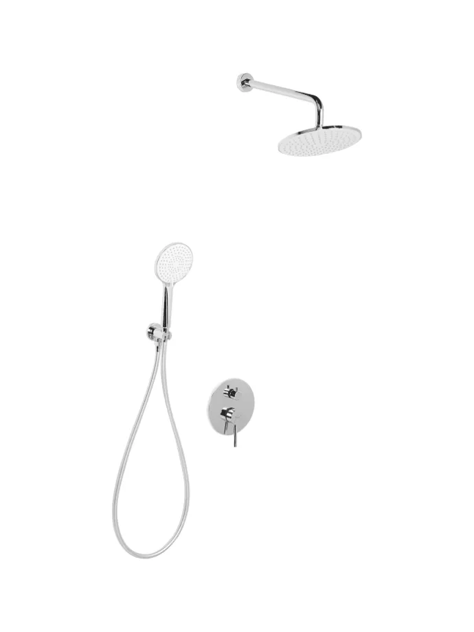 Wannenarmaturen PUELO in Silber - (W) 23 x (H) 180 x (L) 41 cm