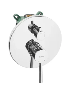 Wannenarmaturen PUELO in Silber - (W) 23 x (H) 180 x (L) 41 cm