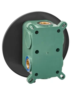 Wannenarmaturen PUELO in Schwarz - (W) 23 x (H) 180 x (L) 41 cm