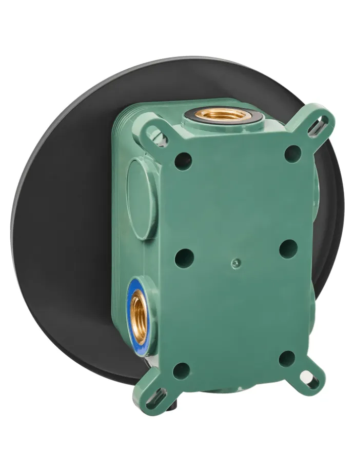 Wannenarmaturen PUELO in Schwarz - (W) 23 x (H) 180 x (L) 41 cm