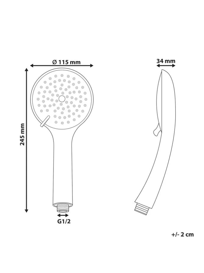 Wannenarmaturen TARMA in Silber - (W) 12 x (H) 25 x (L) 3 cm
