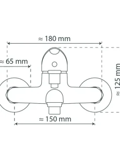 Wannenfüllarmatur ''Magna'' in Chrom