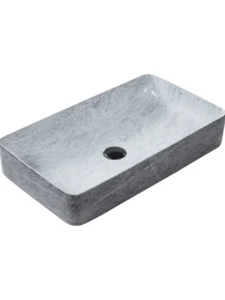 Waschbecken ARTAJ in Grau/Schwarz - (W) 61 x (H) 11 x (L) 35 cm