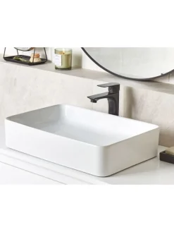 Waschbecken CHIVANA in Weiß - (W) 51 x (H) 11 x (L) 34 cm