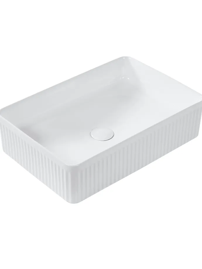 Waschbecken GELDO in Weiß - (W) 50 x (H) 13 x (L) 34 cm