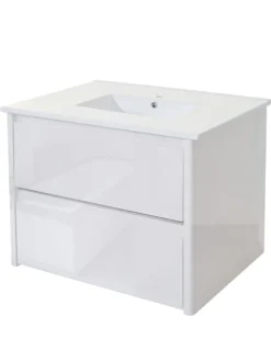 Waschbecken mit Unterschrank B19, Weiß