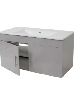 Waschbecken mit Unterschrank D16, Grau