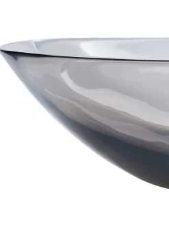 Waschbecken MOENGO in Transparent/Schwarz - (W) 54 x (H) 15 x (L) 36 cm