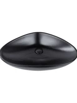 Waschbecken TIRIG in Schwarz - (W) 60 x (H) 14 x (L) 39 cm