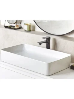 Waschbecken ULUA in Weiß - (W) 61 x (H) 11 x (L) 35 cm