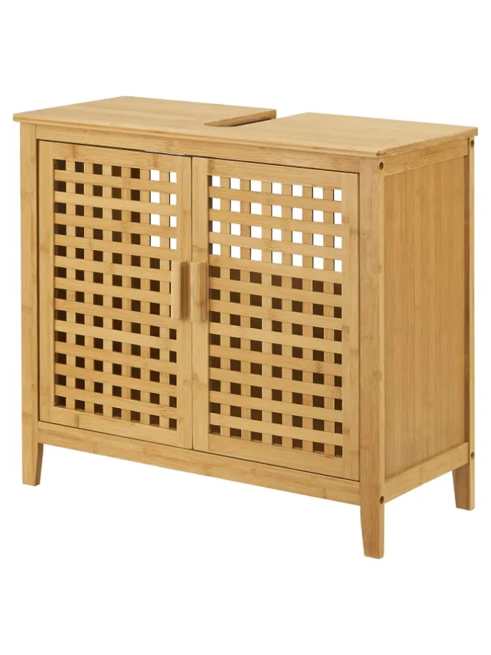 Waschbeckenschrank Ingmarsö in Beige (H)60cm (B)67cm (T)30cm