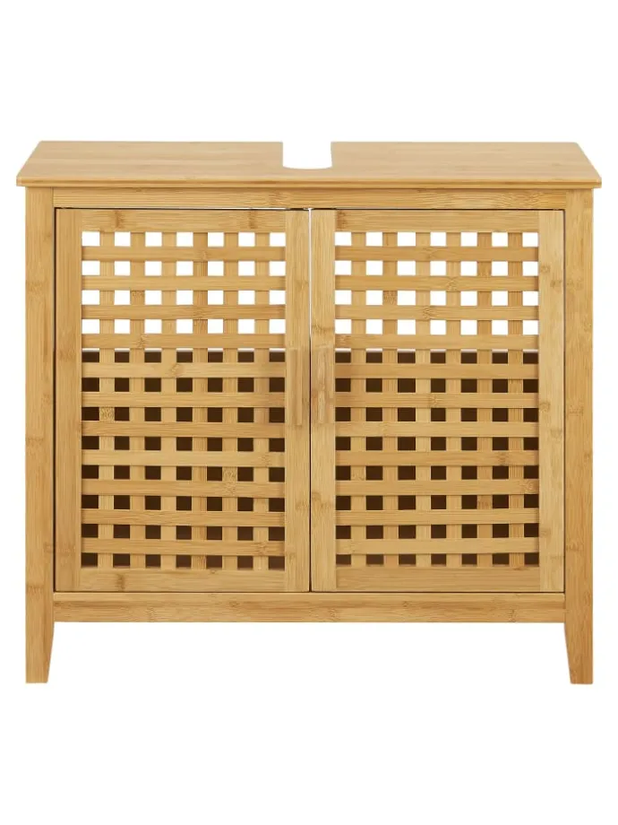 Waschbeckenschrank Ingmarsö in Beige (H)60cm (B)67cm (T)30cm