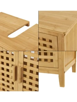 Waschbeckenschrank Ingmarsö in Beige (H)60cm (B)67cm (T)30cm