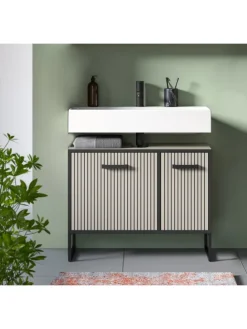 Waschbeckenunterschrank (B/H/T: 80x63x36 cm) in Kaschmir