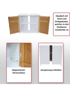 Waschbeckenunterschrank A85, Grau