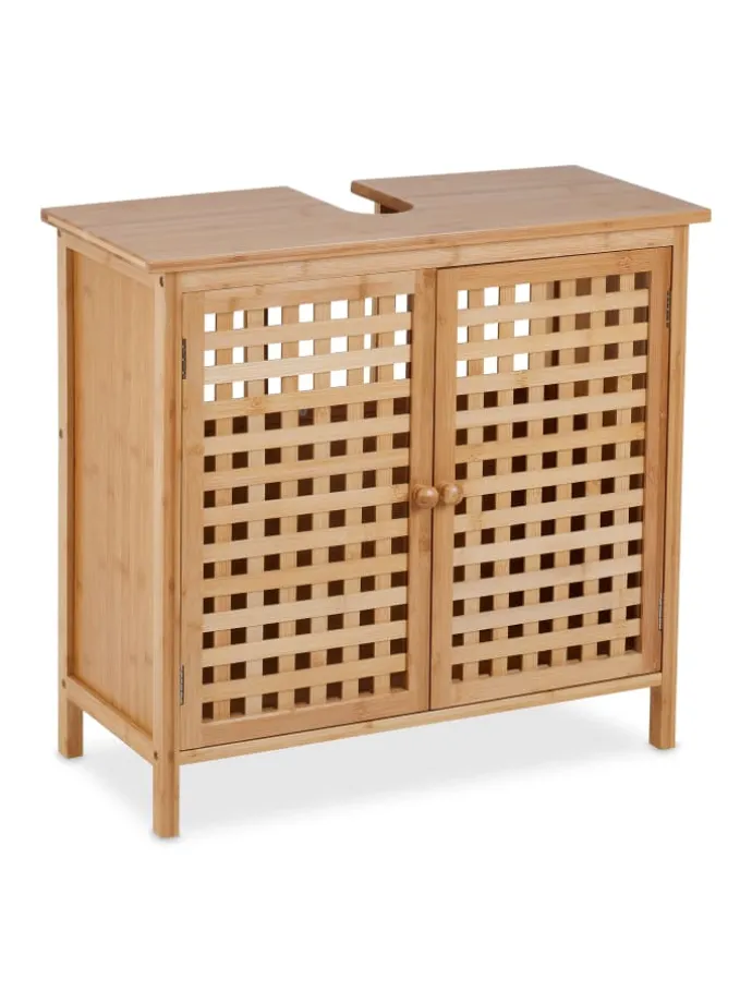 Waschbeckenunterschrank in Natur - (B)66 x (H)61 x (T)30 cm