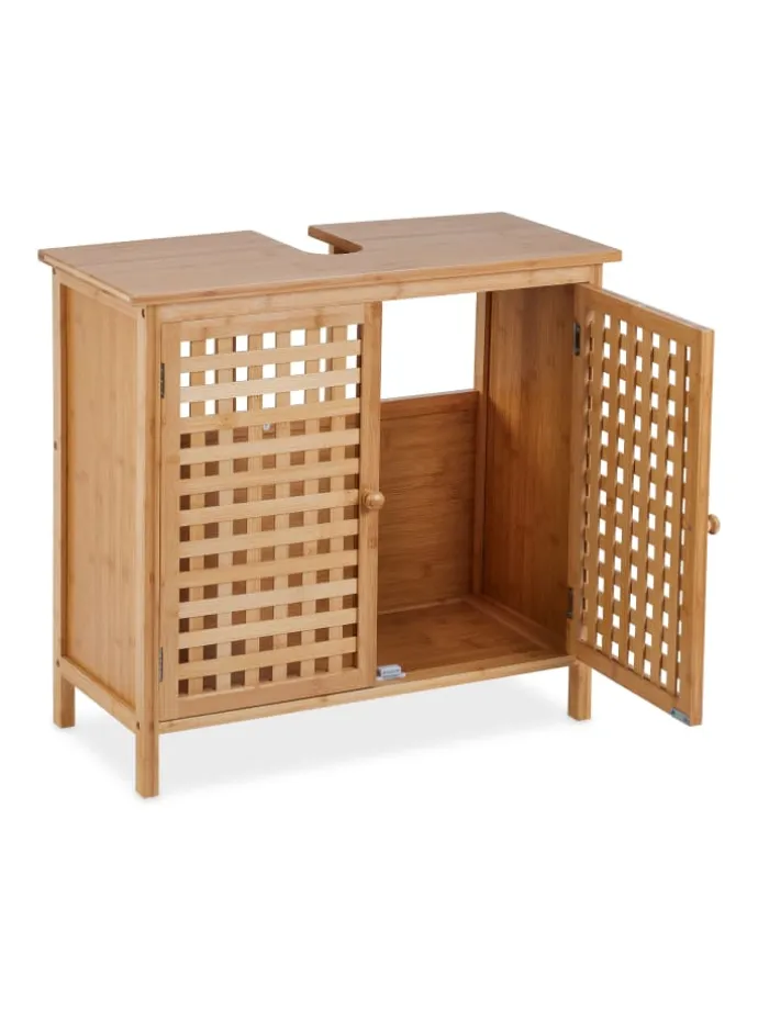 Waschbeckenunterschrank in Natur - (B)66 x (H)61 x (T)30 cm