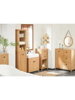 Waschbeckenunterschrank in Natur - (B)60 x (H)60 x (T)35cm