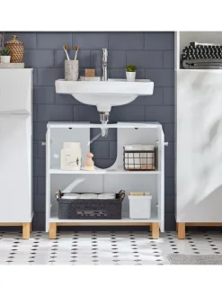 Waschbeckenunterschrank in Weiß - (B)60 x (H)60 x (T)30cm