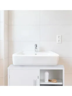 Waschbeckenunterschrank in Weiß - (B)60 x (H)51 x (T)32 cm