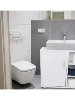 Waschbeckenunterschrank in Weiß - (B)60 x (H)51 x (T)32 cm