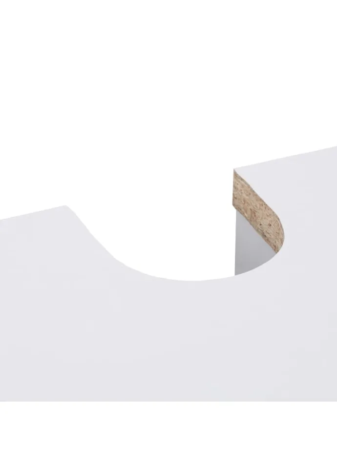 Waschbeckenunterschrank in Weiß - (B)60 x (H)51 x (T)32 cm