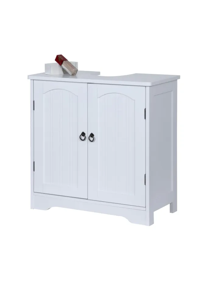 Waschbeckenunterschrank in Weiß - (B)60 x (H)60 x (T)30 cm