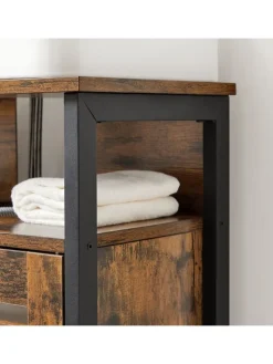 Waschbeckenunterschrank in Braun/ Schwarz - (B)60 x (H)60 x (T)30 cm