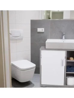 Waschbeckenunterschrank in Grau - (B)60 x (H)51 x (T)32 cm