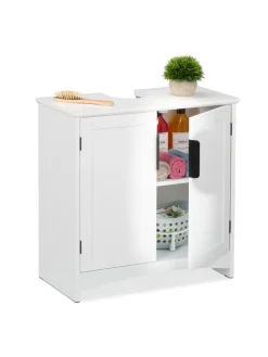 Waschbeckenunterschrank in Weiß - (B)60 x (H)60 x (T)30 cm