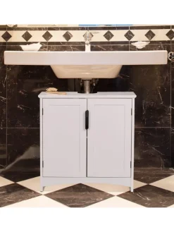 Waschbeckenunterschrank in Weiß - (B)60 x (H)60 x (T)30 cm