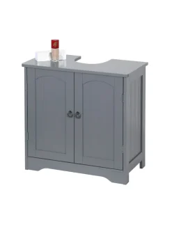 Waschbeckenunterschrank in Grau - (B)60 x (H)60 x (T)30 cm