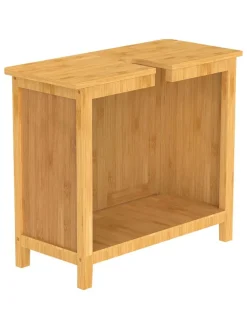 Waschbeckenunterschrank in Hellbraun - (B)67 x (H)60 x (T)28 cm