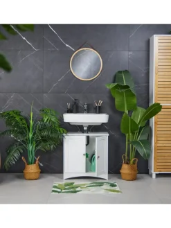 Waschbeckenunterschrank in Weiß - (B)60 x (H)60 x (T)31 cm