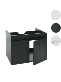 Waschbeckenunterschrank L86, Schwarz
