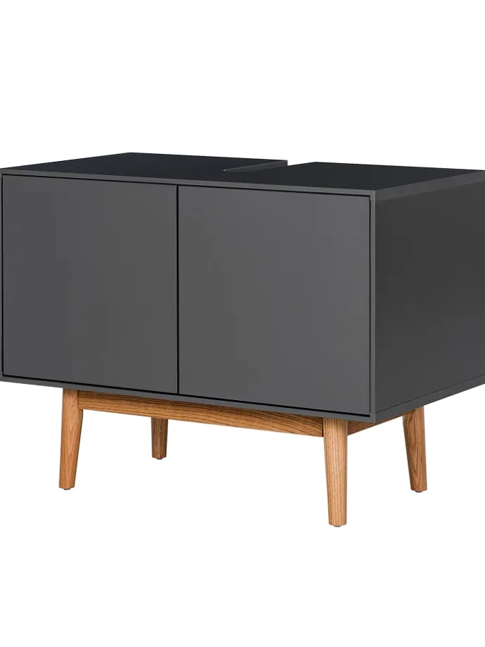 Waschbeckenunterschrank LINDHOLM in Matt Grau