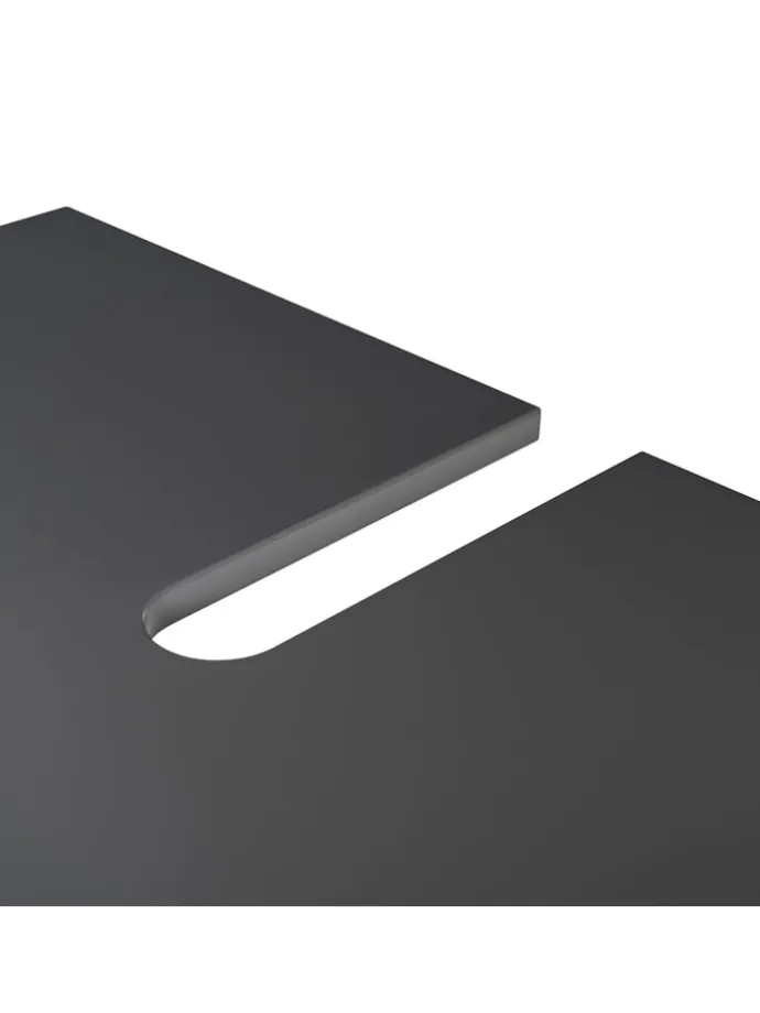 Waschbeckenunterschrank LINDHOLM in Matt Grau