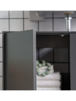 Waschbeckenunterschrank LINDHOLM in Matt Grau