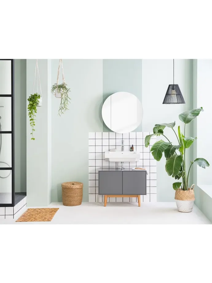 Waschbeckenunterschrank LINDHOLM in Matt Grau